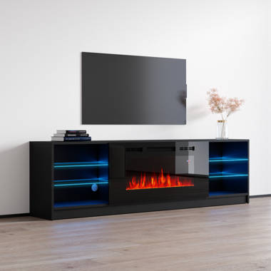 Meble furniture fireplace 2024 tv stand